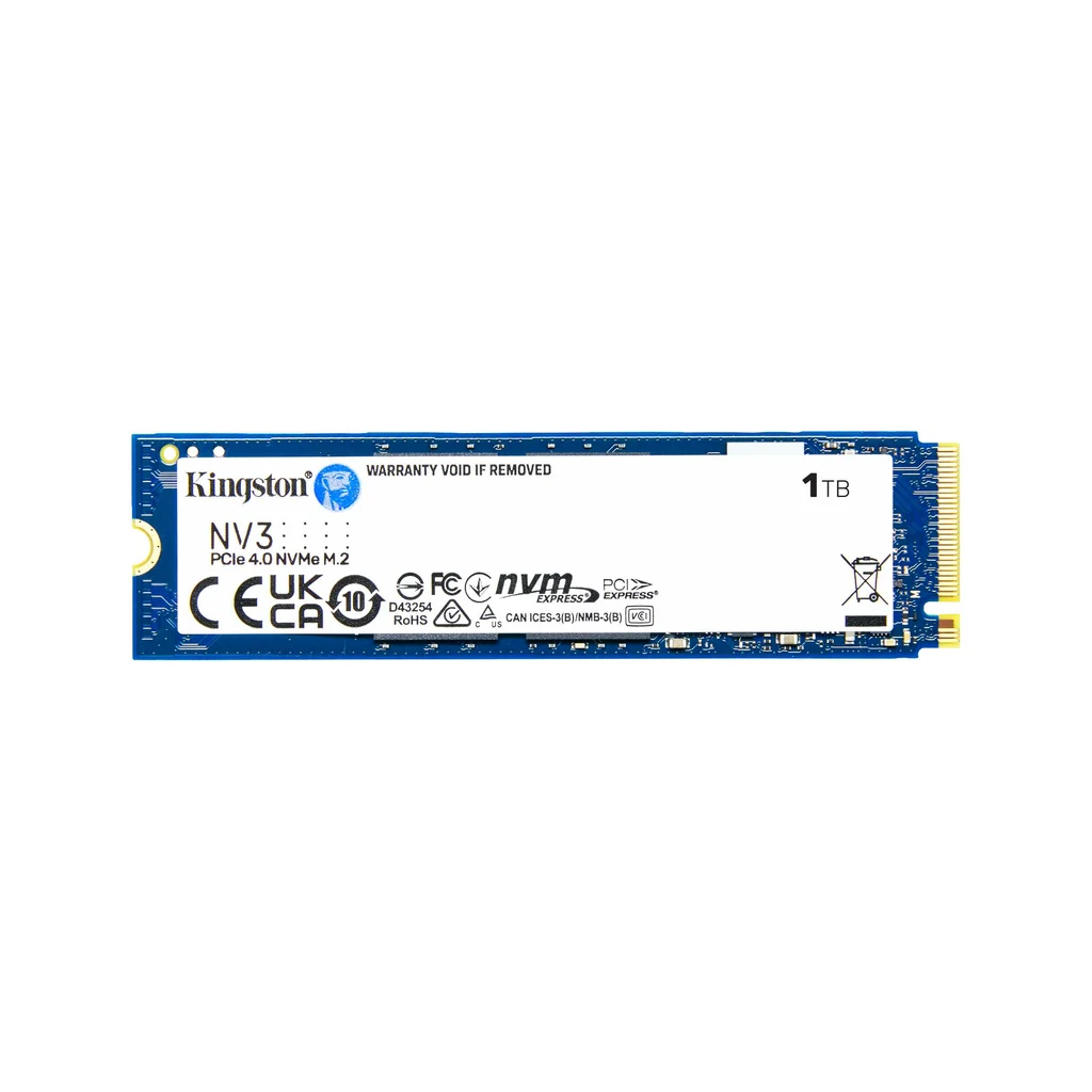 Kingston NV3, 1 TB · M.2 2280 · Sin disipador · SNV3S/1000G